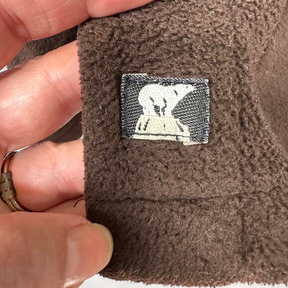 Vintage 90s Juneau Fleece Chore Jacket Size M Brown Button Up Utility Field - Picture 2 of 9